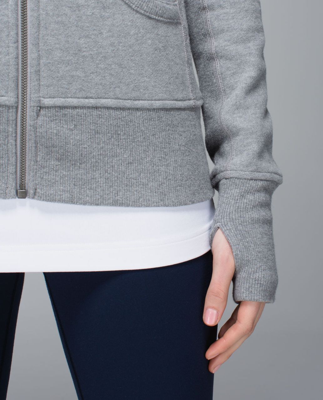 Lululemon Scuba Hoodie II - Heathered Medium Grey / Ambient Grey