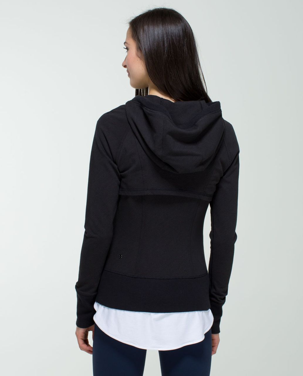 Lululemon After Asana Hoodie - Telemark Print Black / Black