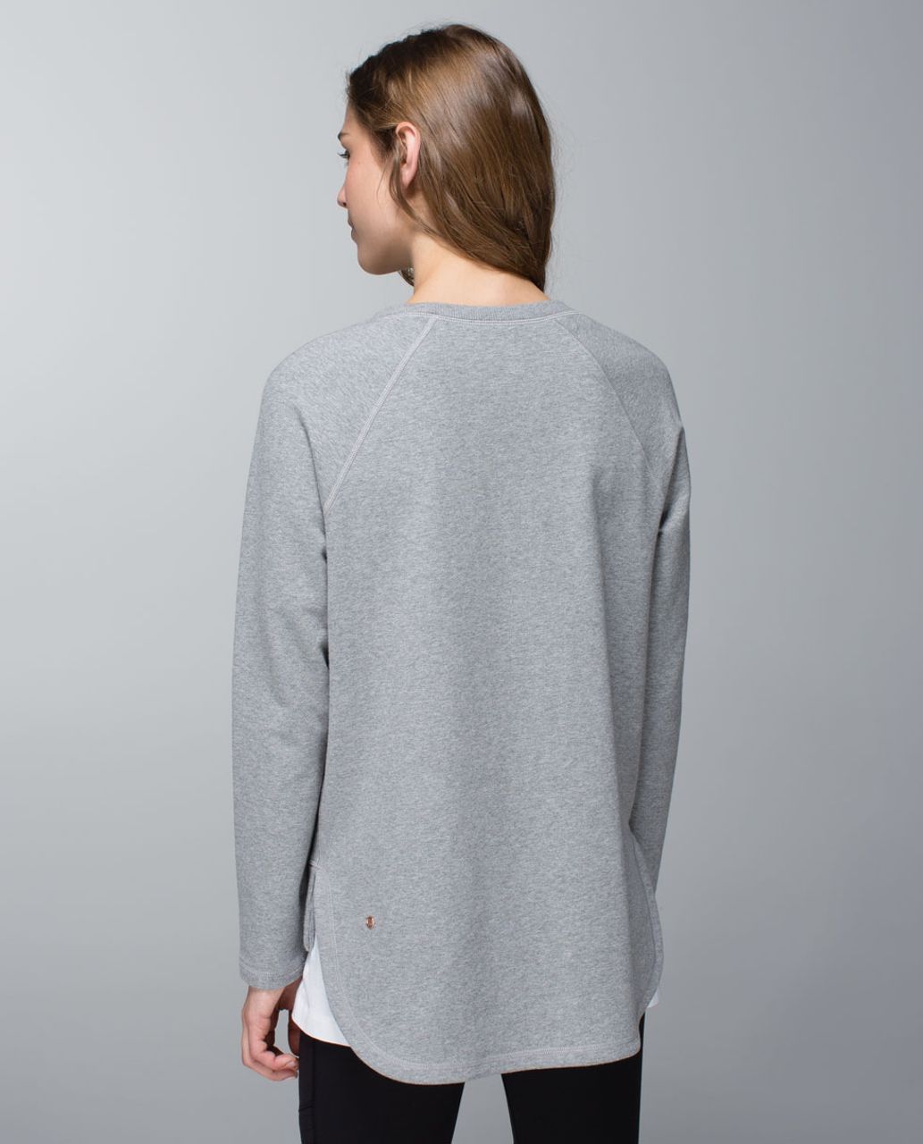 Lululemon After Asana Pullover - Heathered Medium Grey