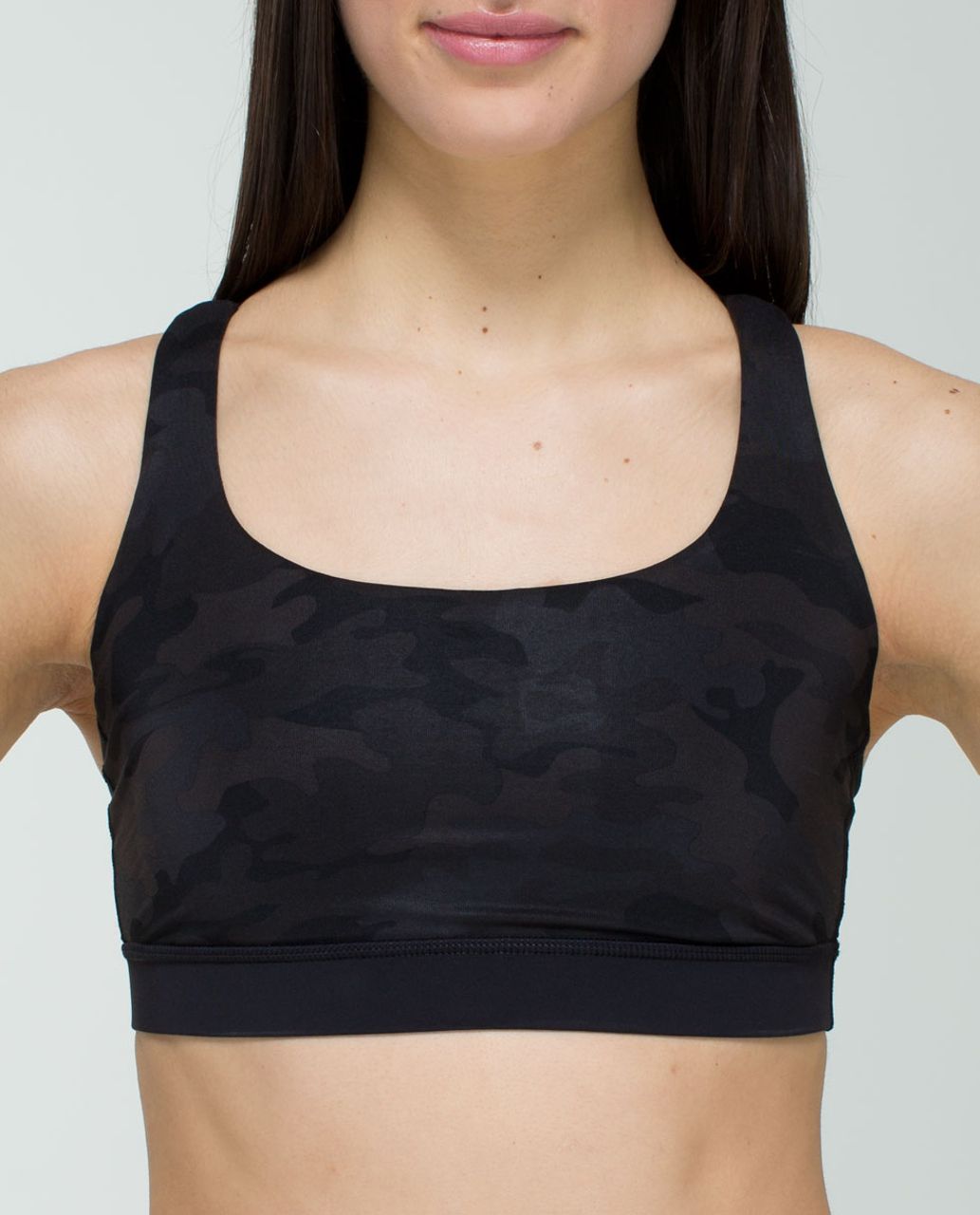 Lululemon Sports Bra Energy Bra Peloton Size 4 No Pads Sports Yoga Strappy  Black