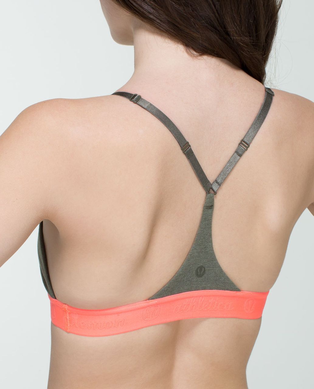 Lululemon Live Natural Bra - Heathered Fatigue Green / Very Light Flare