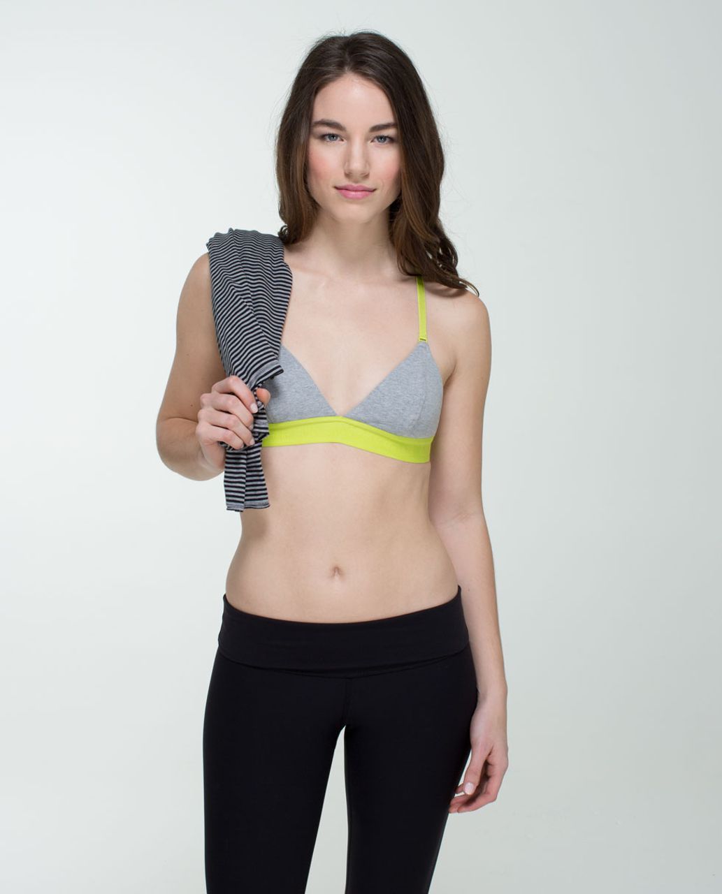 Lululemon Live Natural Bra - Heathered Medium Grey / Antidote