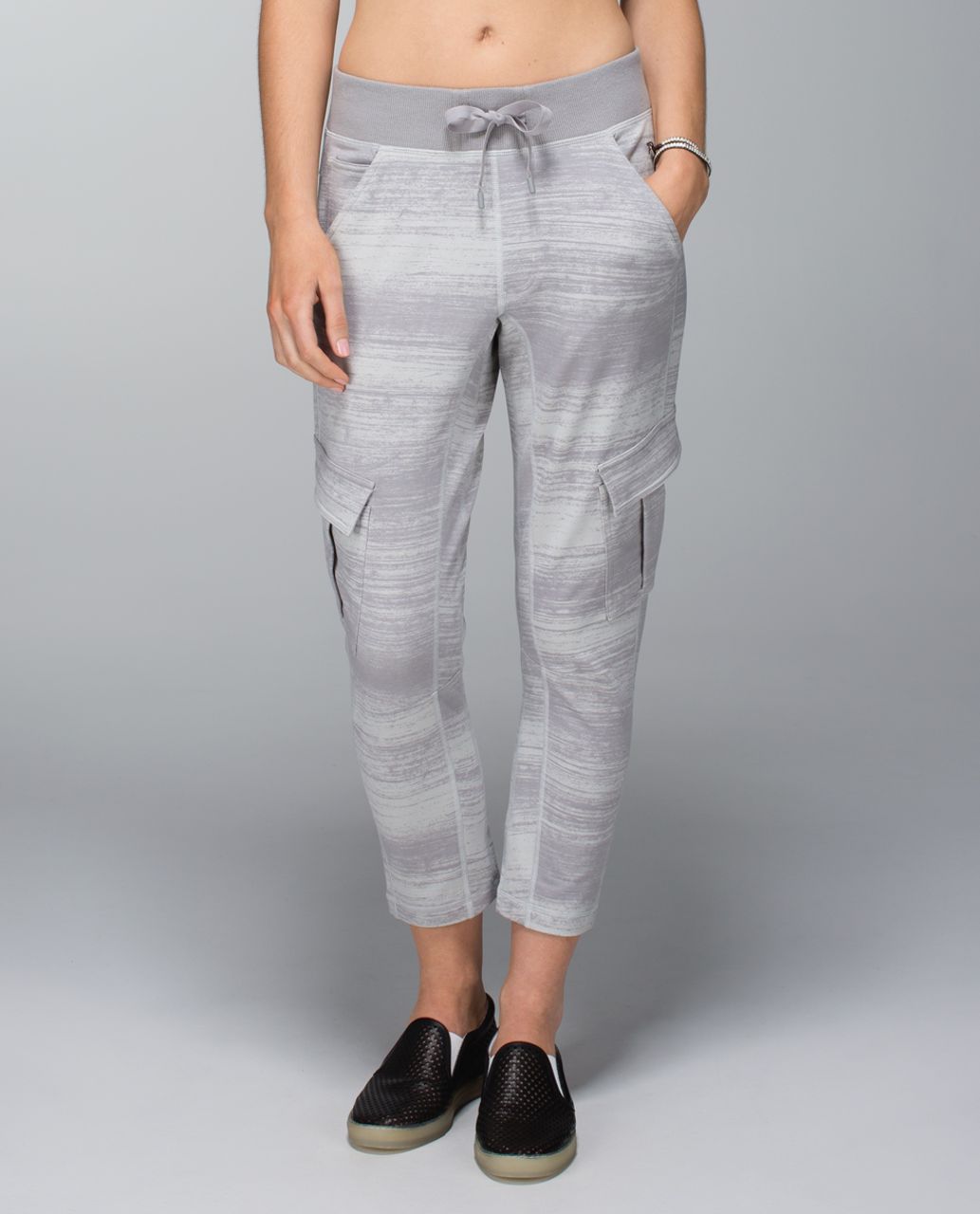 Lululemon Carry And Go Pant II - Righteous Stripe Silver Spoon / Ambient Grey