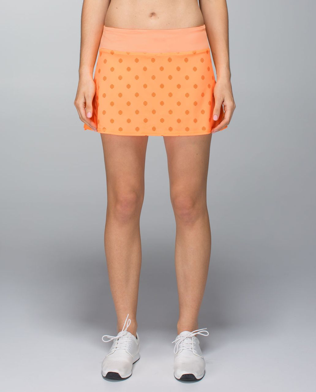 Lululemon Run Pace Setter Skirt, Skort Pop Orange Size 6 R