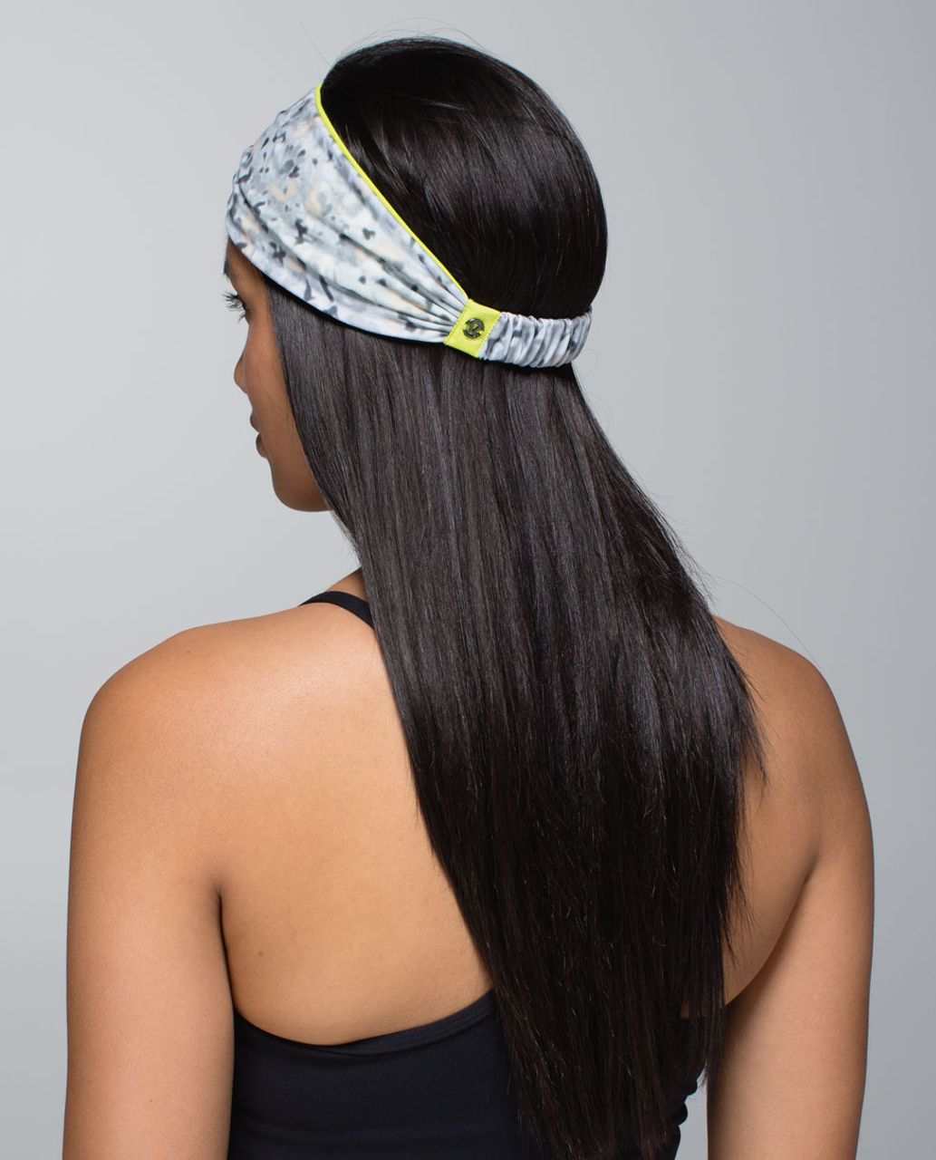 Lululemon Bang Buster Headband *Reversible - Not So Petite Fleur Silver Spoon / Antidote