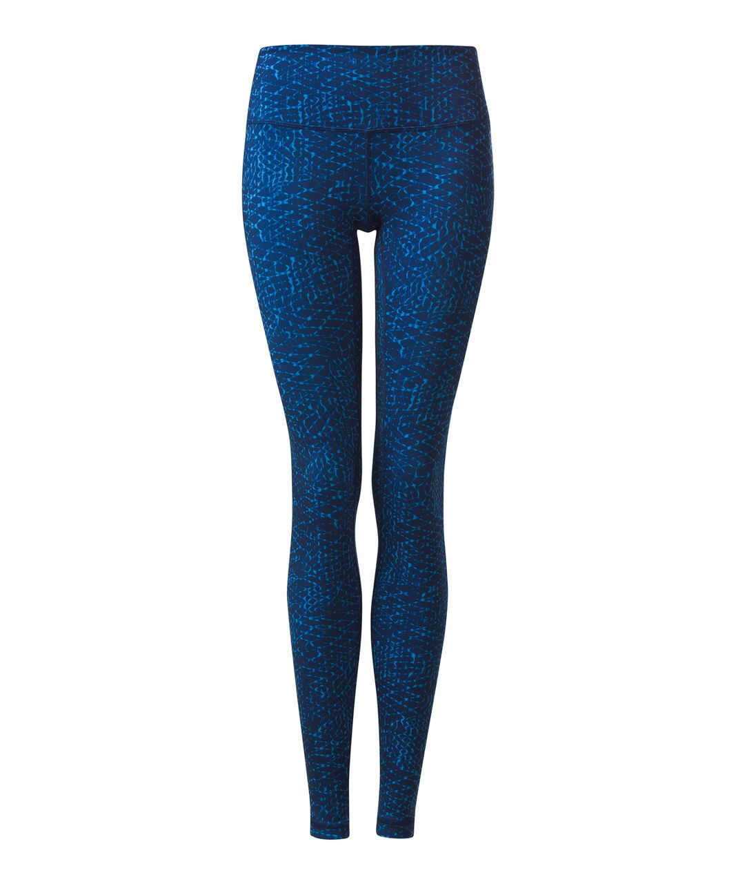 Lululemon leggings wunder under samba snake blue size 4 workout fitness gym