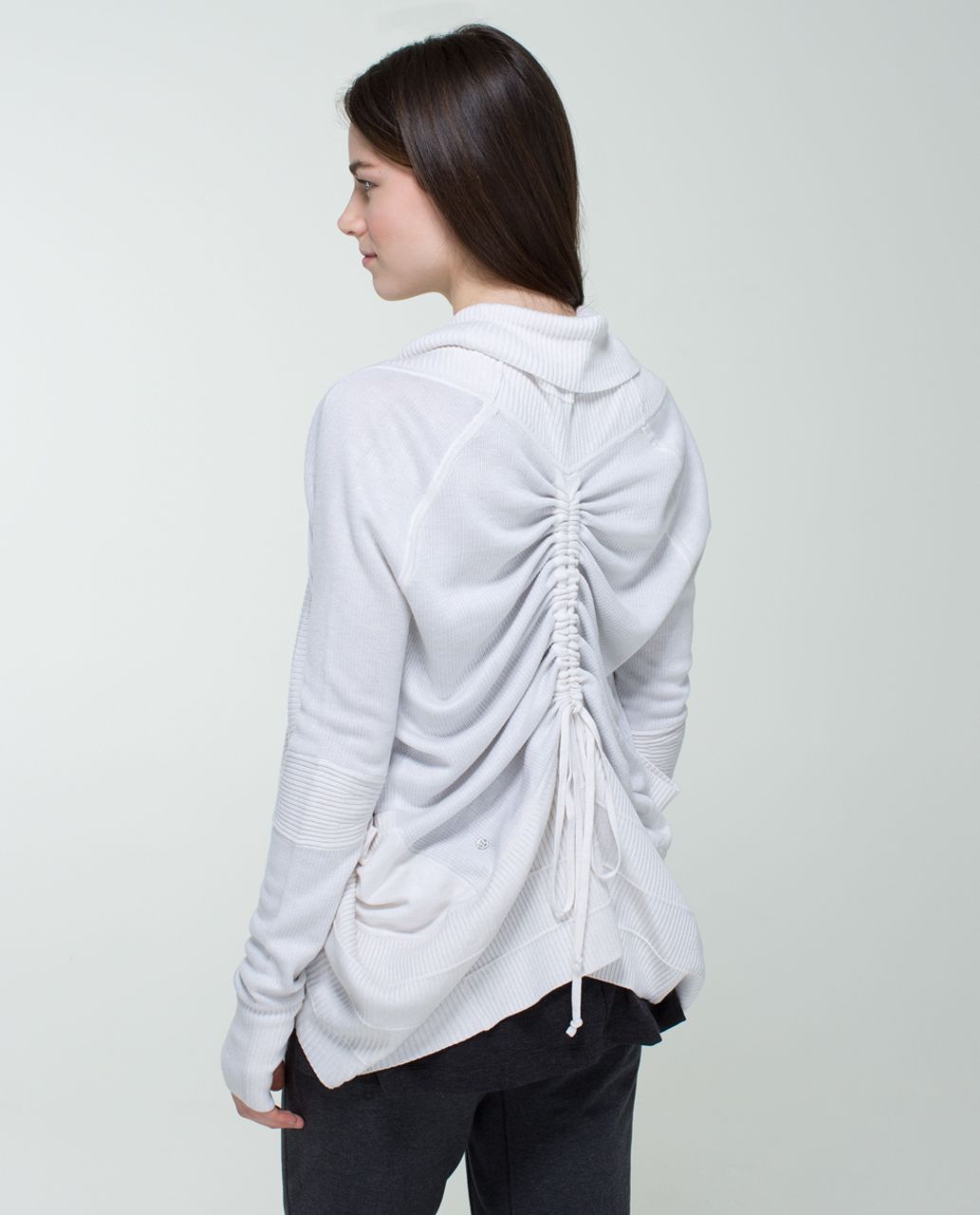 Lululemon Transformation Wrap - Heathered White /  Silver Spoon