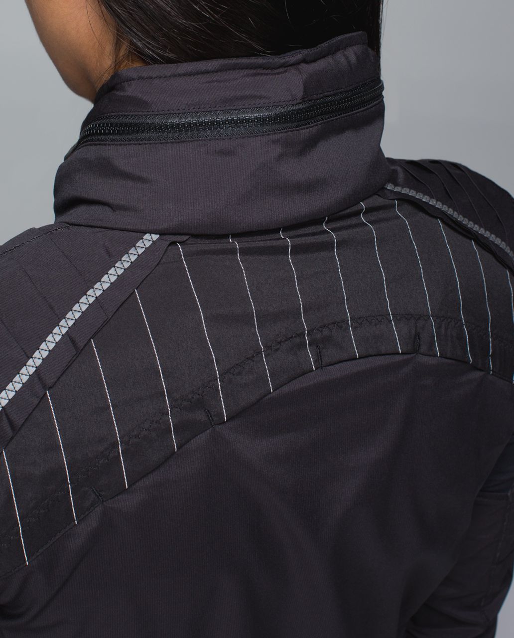 Lululemon Spring Forward Jacket - Black / Sea Stripe Reflective Black / Black