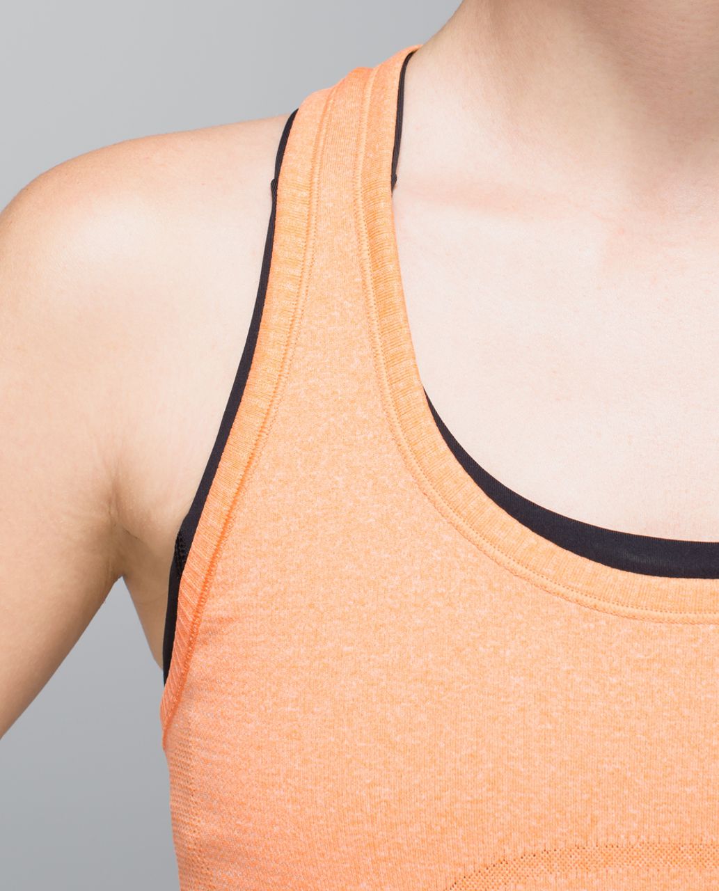 Lululemon Run:  Swiftly Tech Racerback - Heathered Creamsicle Pop