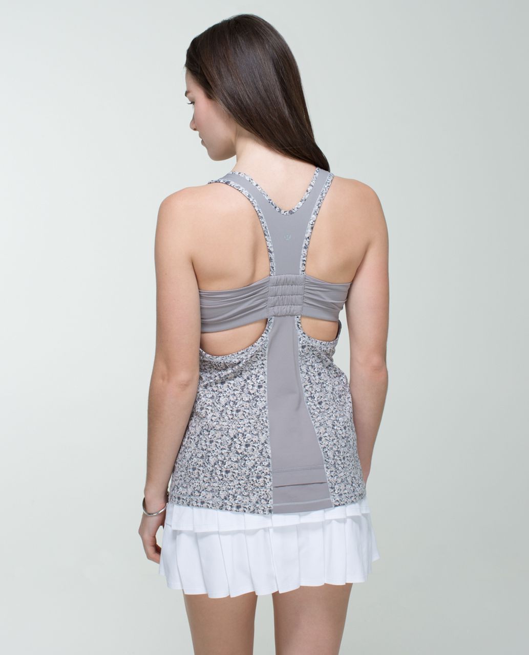 Lululemon Tone It Tank - Petite Fleur Silver Spoon / Ambient Grey