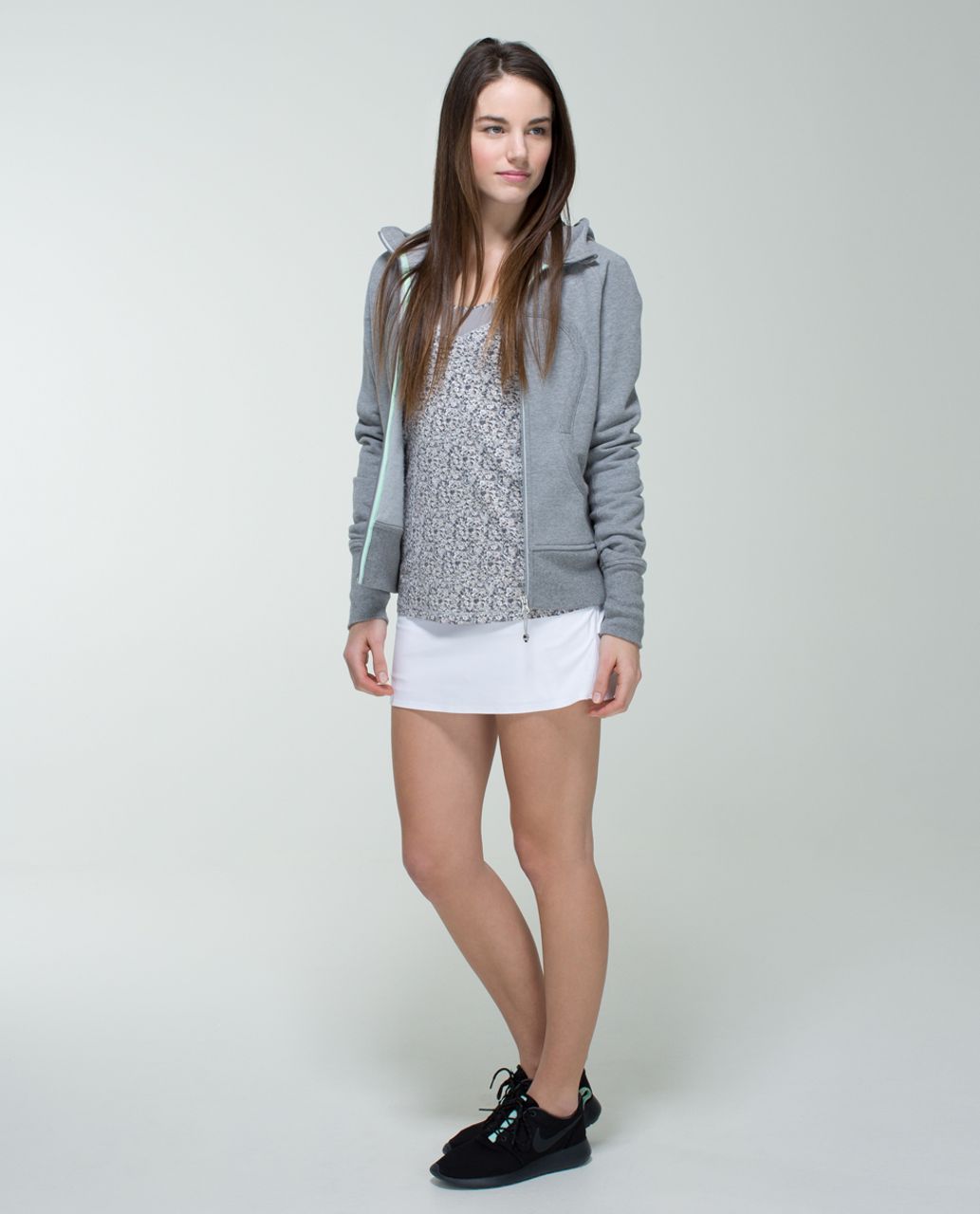 Lululemon Tone It Tank - Petite Fleur Silver Spoon / Ambient Grey