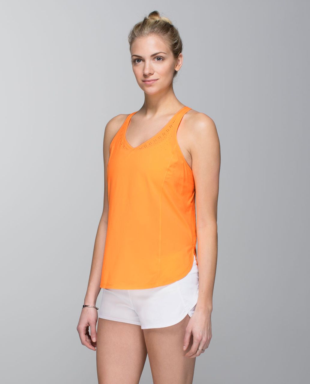 Lululemon In A Flash Singlet - Creamsicle Pop