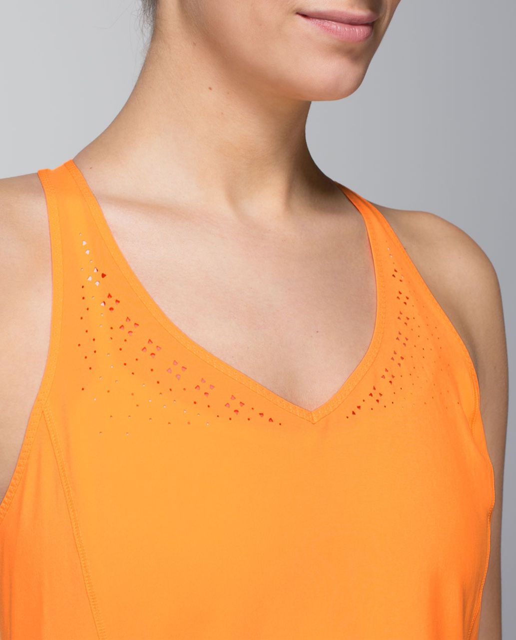 Lululemon In A Flash Singlet - Creamsicle Pop