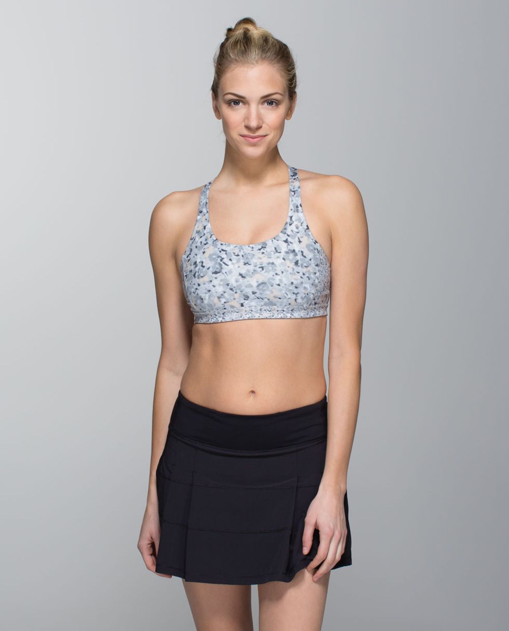 Lululemon Top Speed Bra - Petite Fleur Silver Spoon