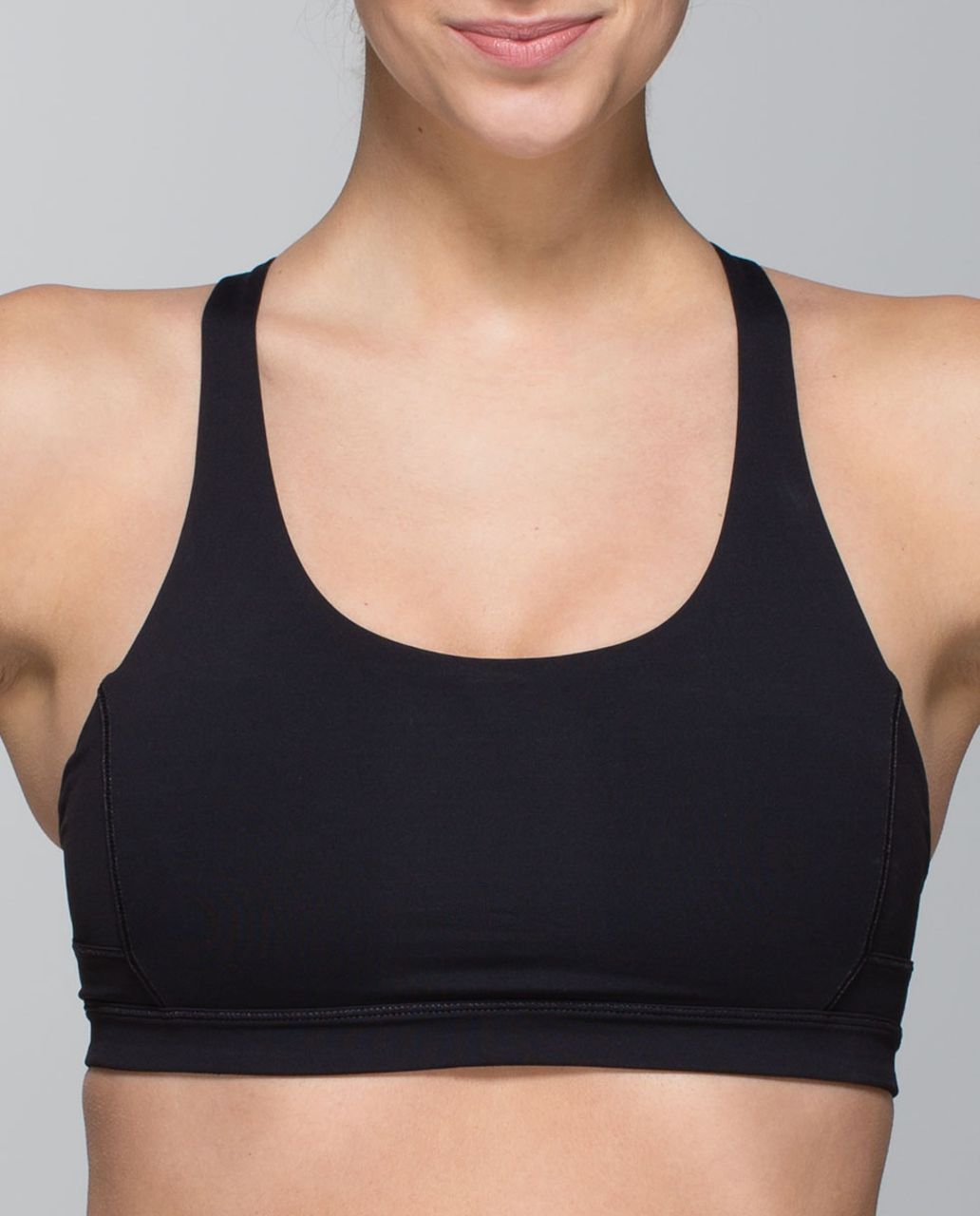 Lululemon Run Top Speed Sports Bra Black Size 4 *no Pad Inserts