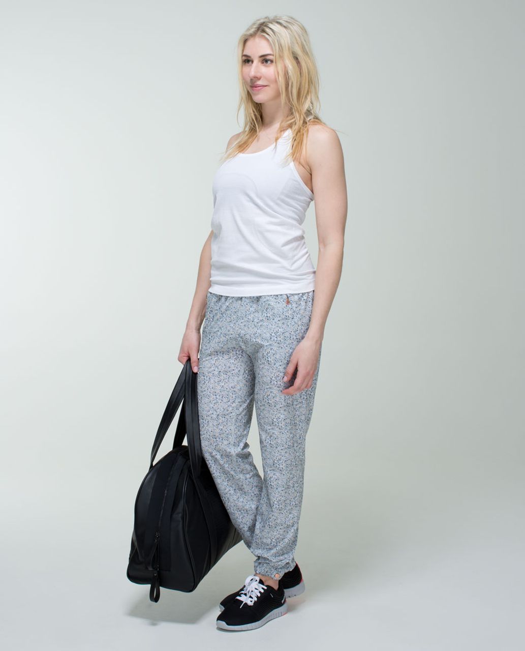 Lululemon Bring Back The Track Pant - Petite Fleur Silver Spoon / Ambient Grey