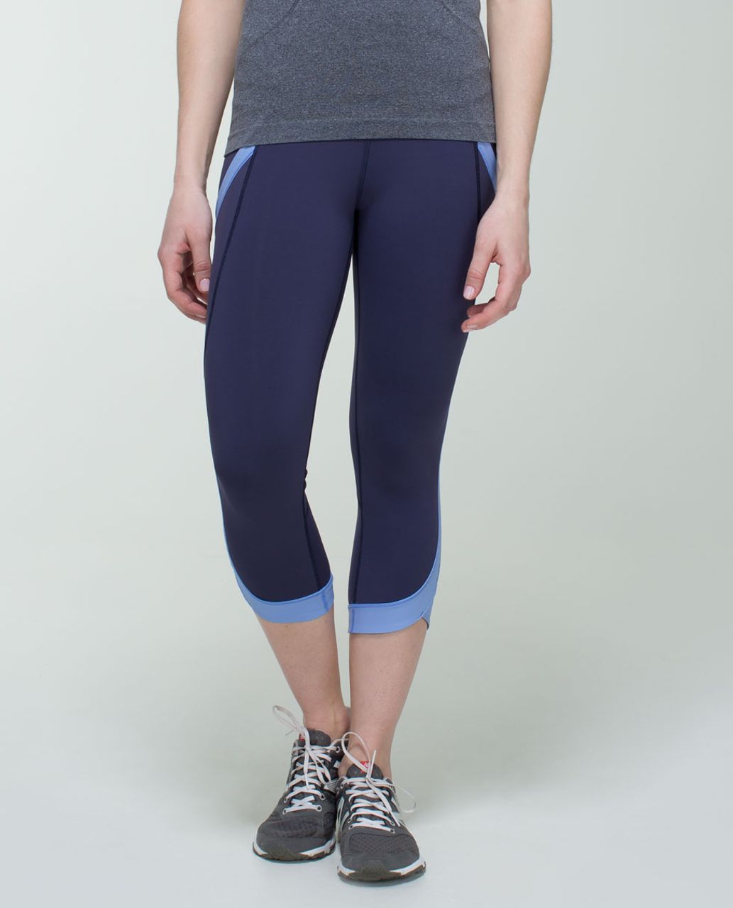 Lululemon Chase Me Crop II - Cadet Blue / Lullaby