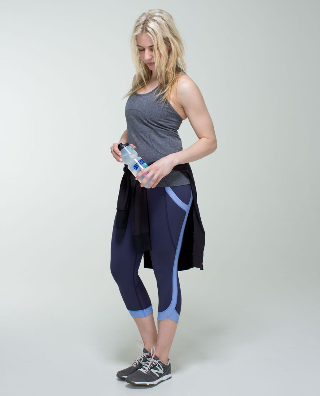 Lululemon Chase Me Crop II - Cadet Blue / Lullaby