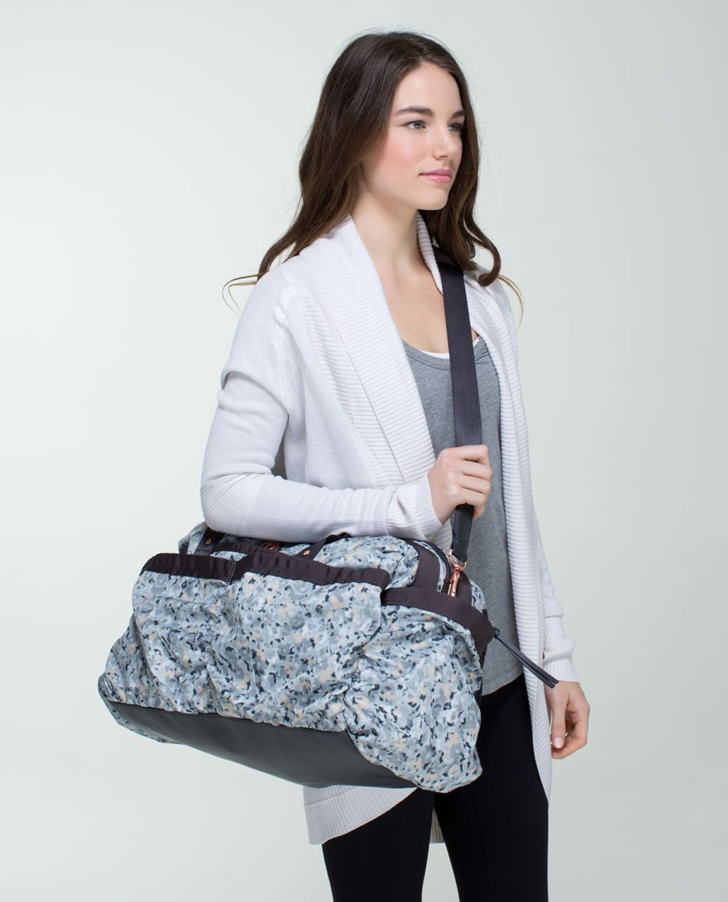 Lululemon Yoga On The Fly Duffel - Not So Petite Fleur Silver Spoon