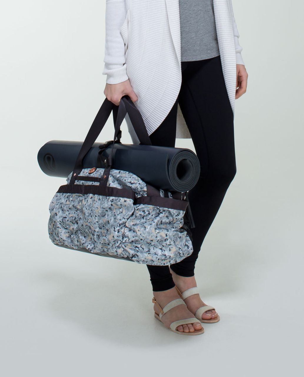 Lululemon Yoga On The Fly Duffel - Not So Petite Fleur Silver Spoon