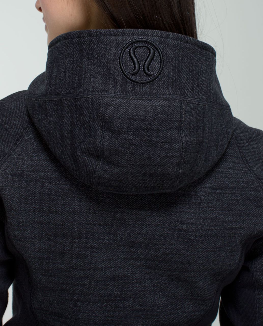 NWOT Lululemon Scuba Hoodie Black & Gray - Size 8