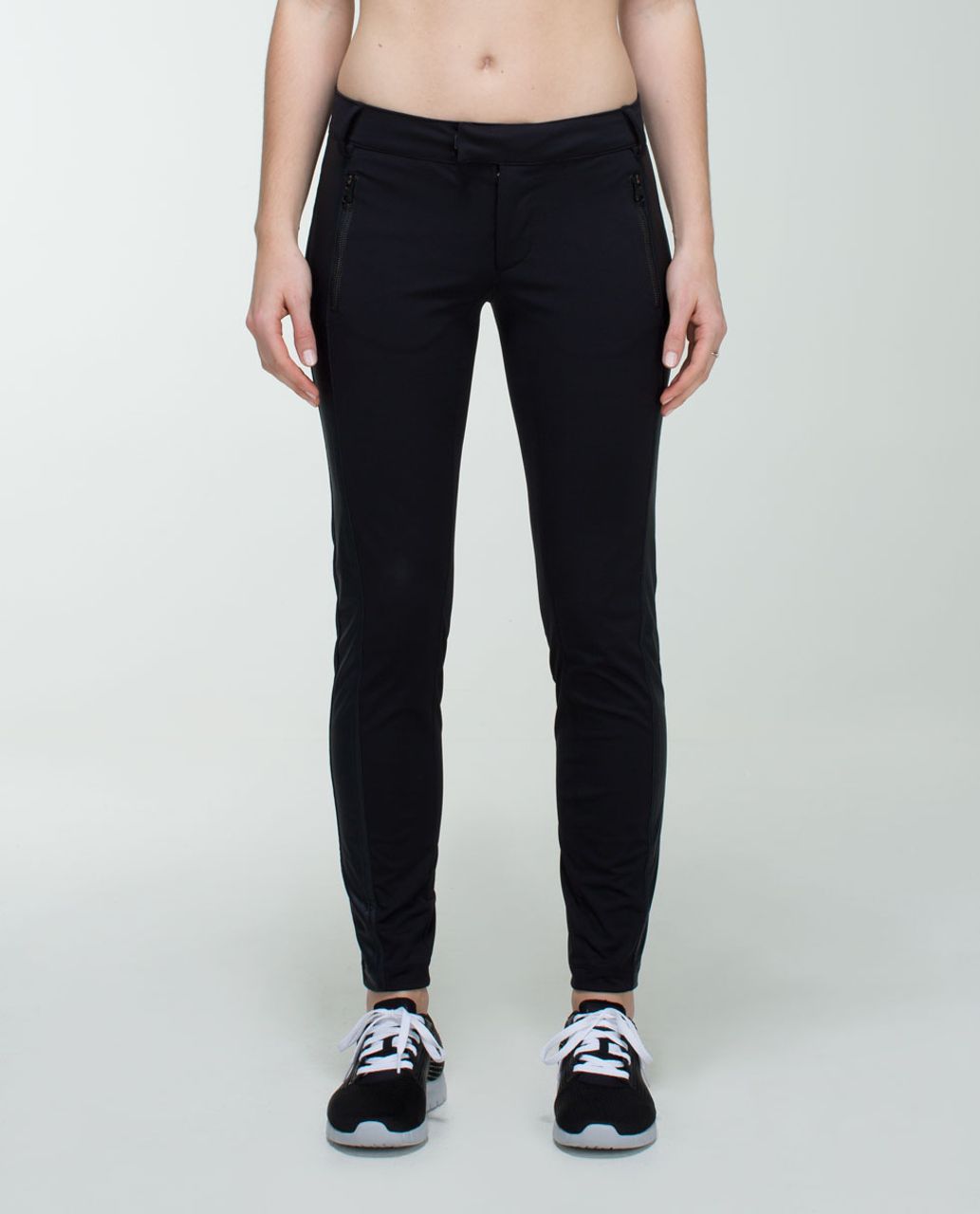 Lululemon Here to There High-Rise 7/8 Pant - Crosshatch Texture Black Multi  / Black - lulu fanatics