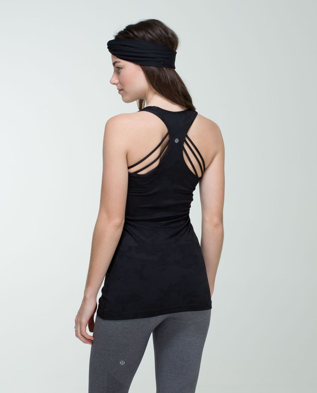 Lululemon Cool Racerback - Savasana Camo 20cm New Black