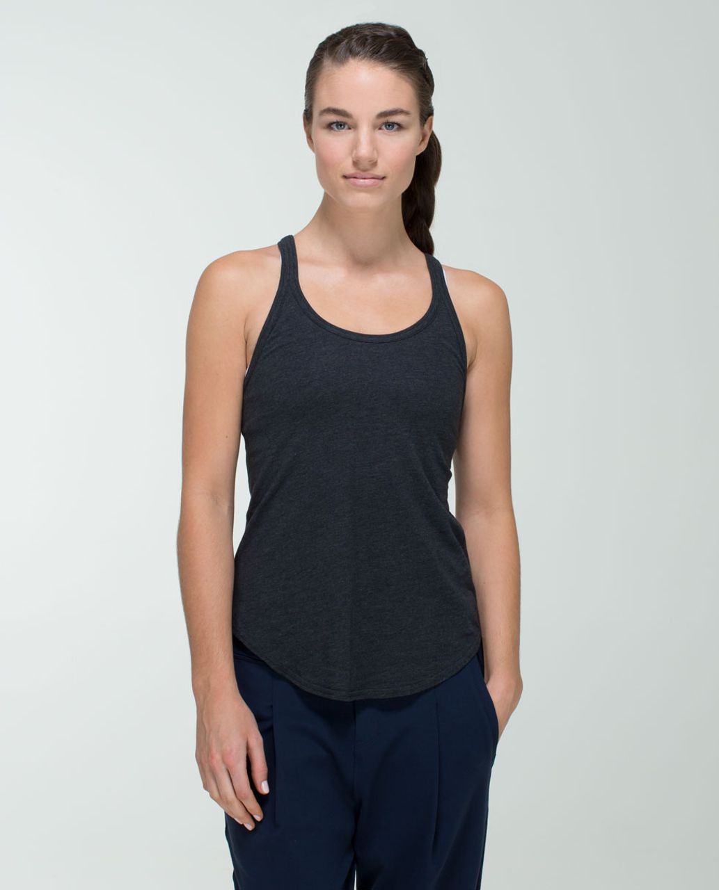 Lululemon Tuck & Flow Tank - Heathered Black