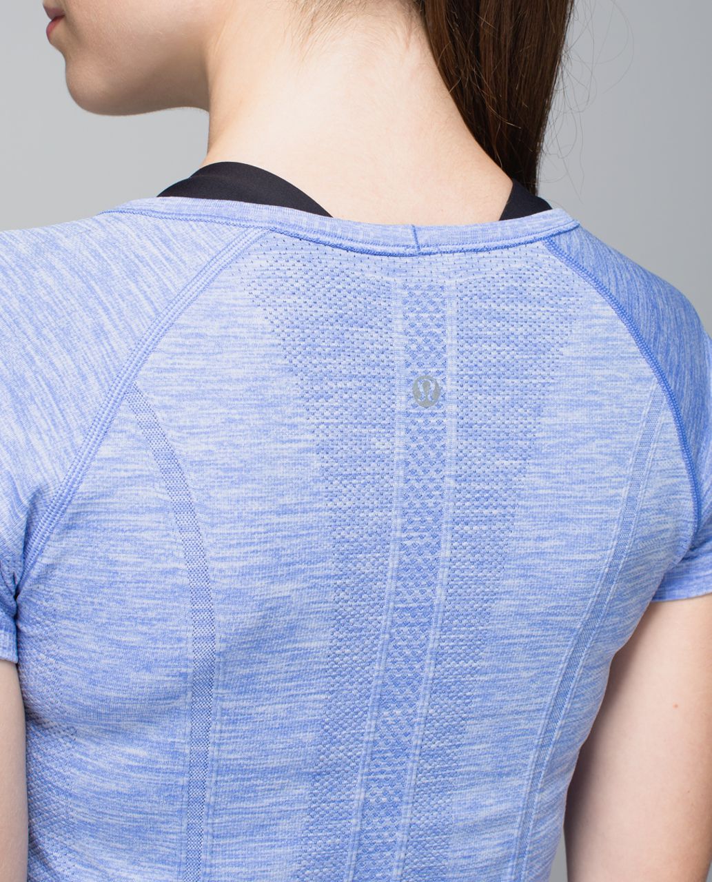 Lululemon Run:  Swiftly Tech V Neck - Heathered Lullaby