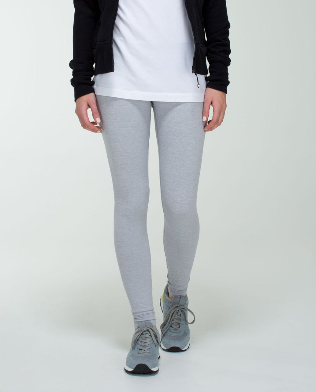 Lululemon Wunder Under Crop - Heathered Medium Grey - lulu fanatics