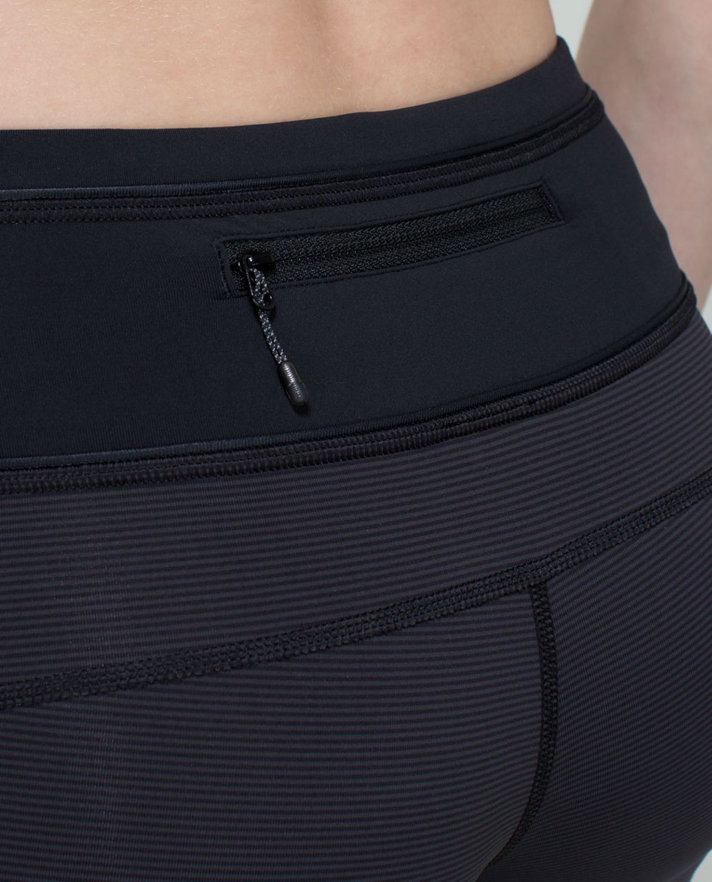 Lululemon Pace Queen Tight - Wee Stripe Black / Black - lulu fanatics