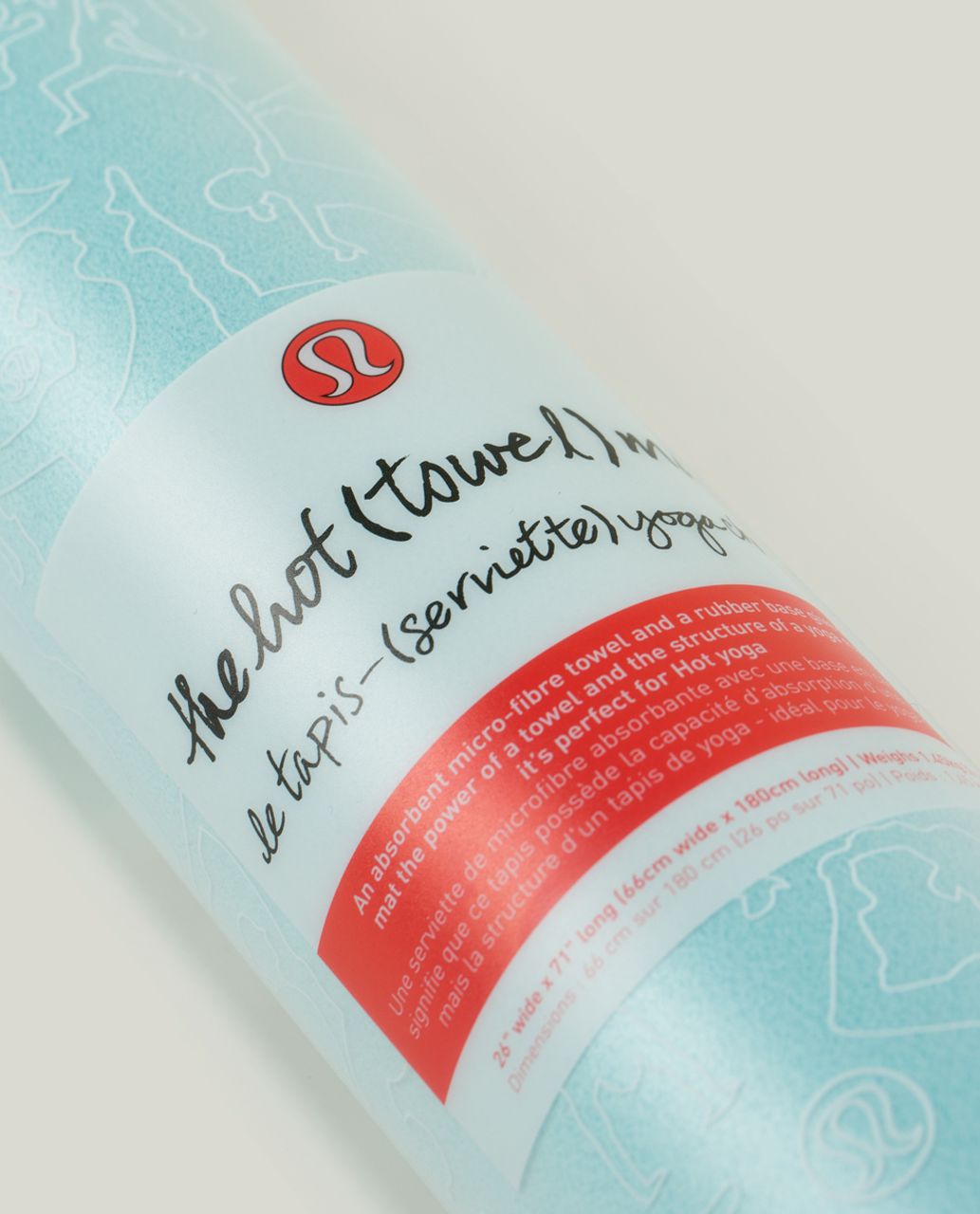 Lululemon The Hot (Towel) Mat - Angel Blue / Deep Coal