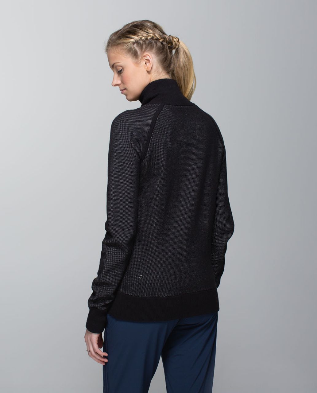 Lululemon Post Savasana Jacket - Black / Heathered Medium Grey