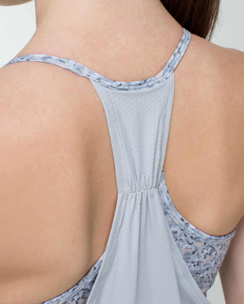 Lululemon No Limits Tank - Silver Spoon / Petite Fleur Silver Spoon