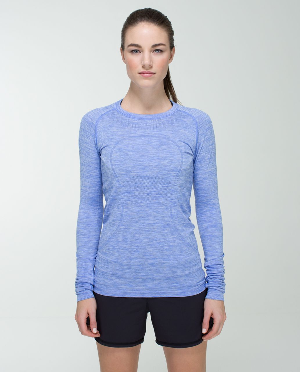 Lululemon Run:  Swiftly Tech Long Sleeve - Heathered Lullaby