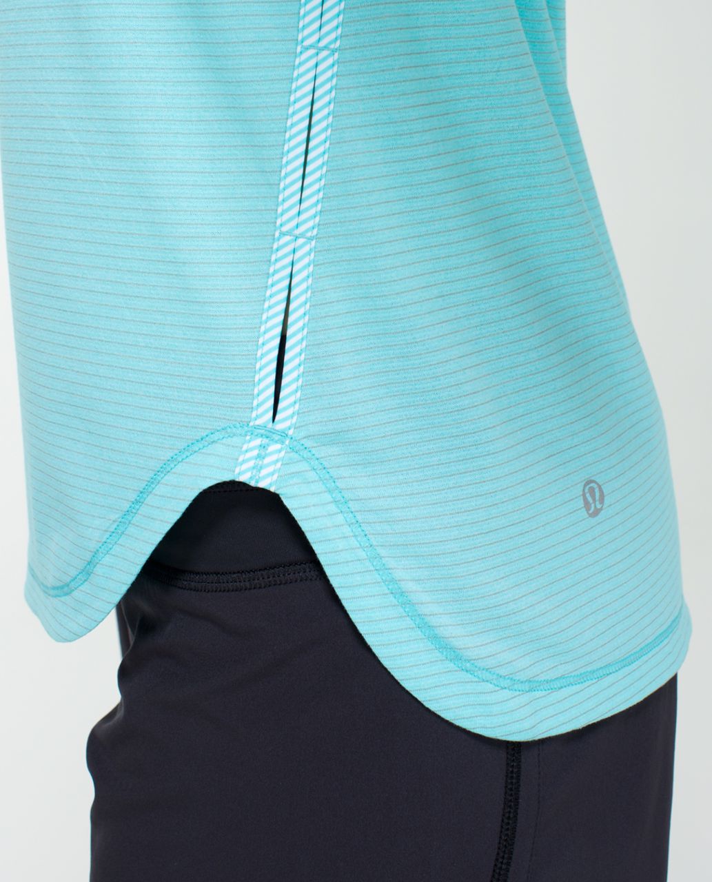 Lululemon Runamuck Tee - Heathered Angel Blue / Tonka Stripe Printed ...