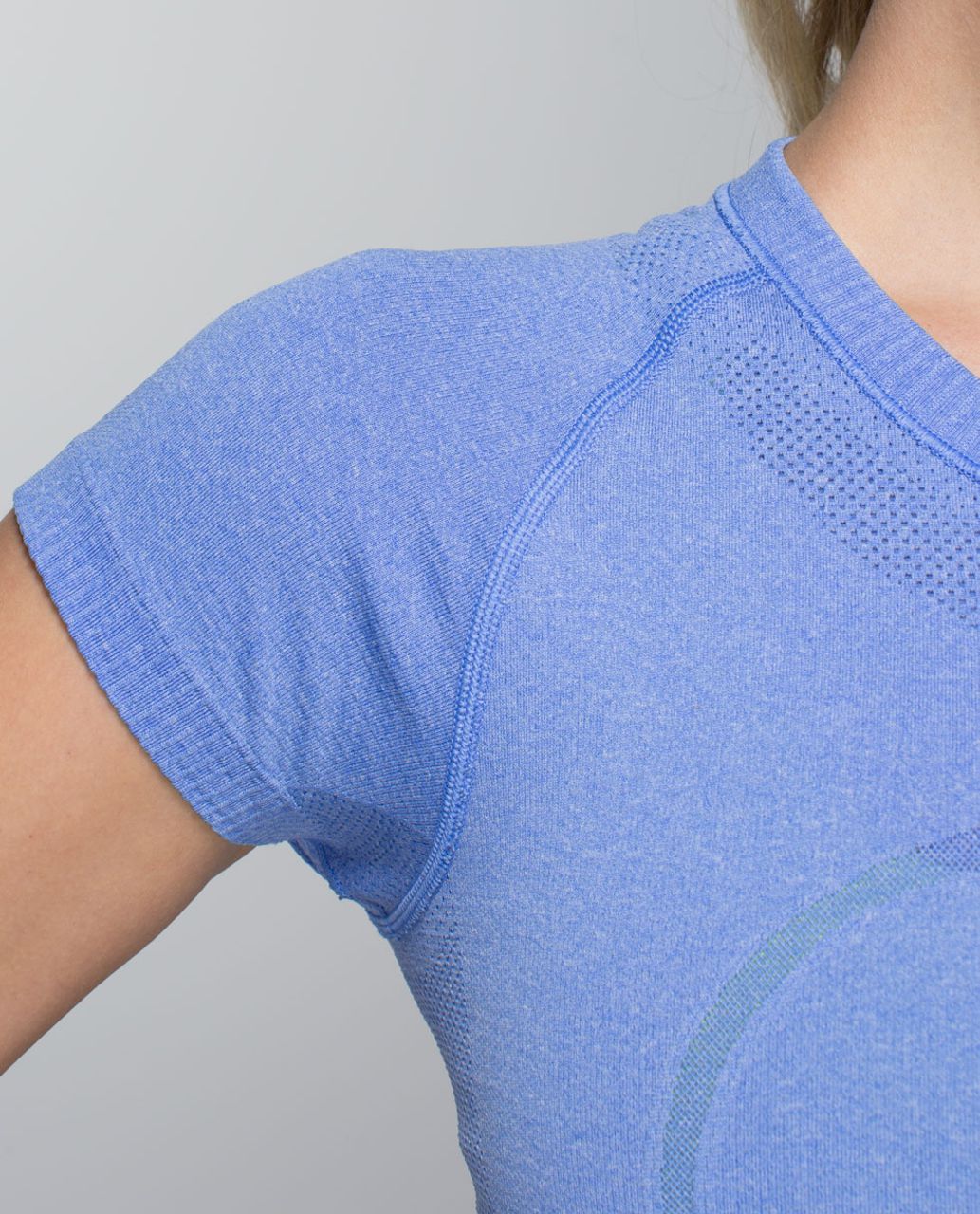 Lululemon Run:  Swiftly Tech Short Sleeve - Heathered Lullaby