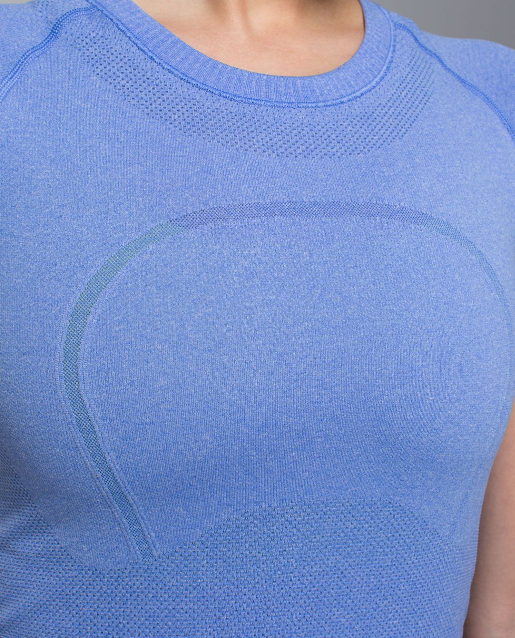 Lululemon Run:  Swiftly Tech Short Sleeve - Heathered Lullaby