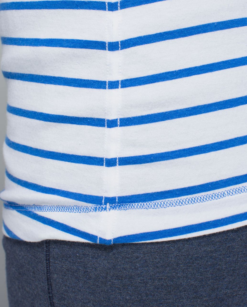 Lululemon Every Yogi Tee - Deauville Stripe Pipe Dream Blue White