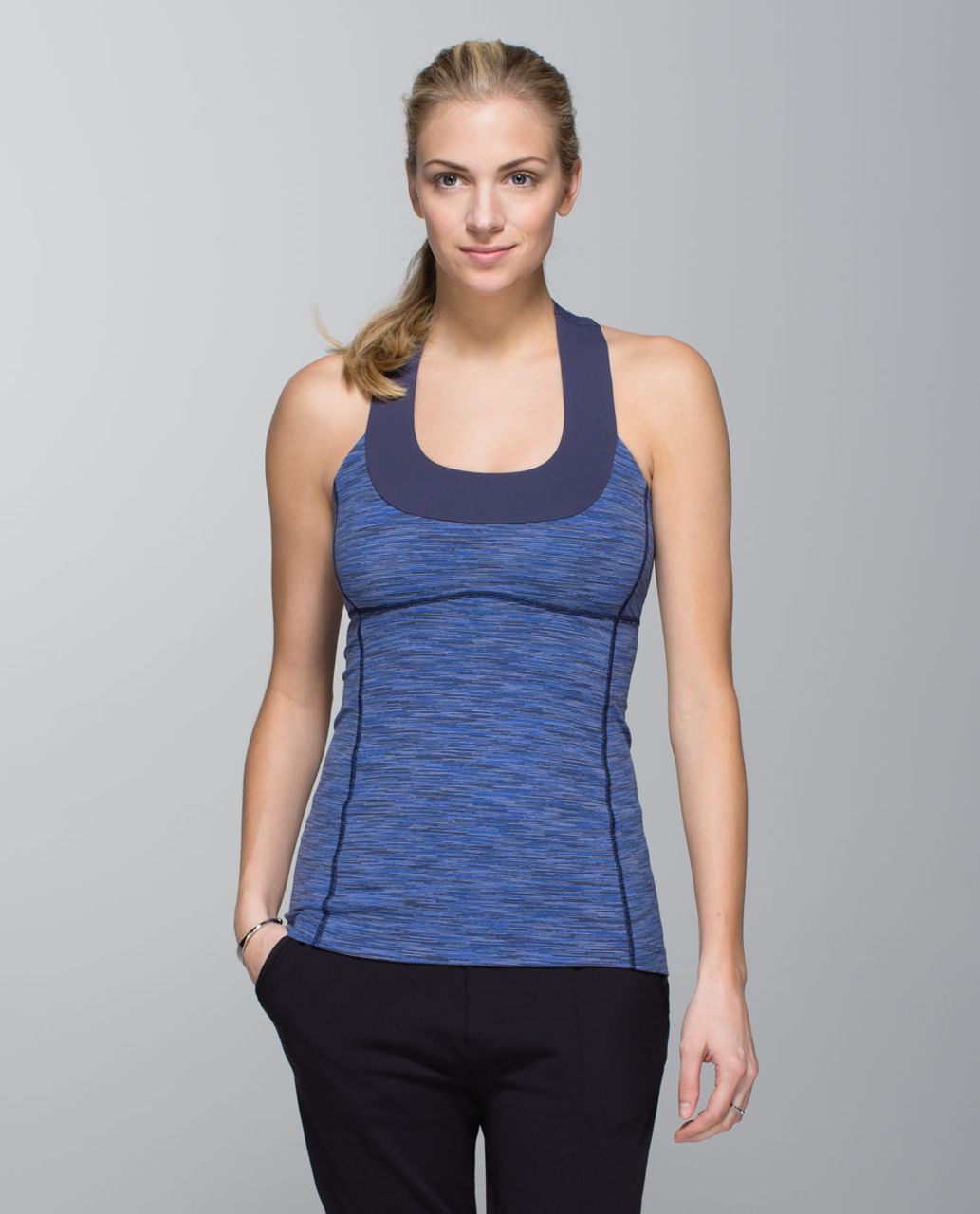 Lululemon Scoop Neck Tank *Luon - Wee Are From Space Cadet Blue / Cadet Blue