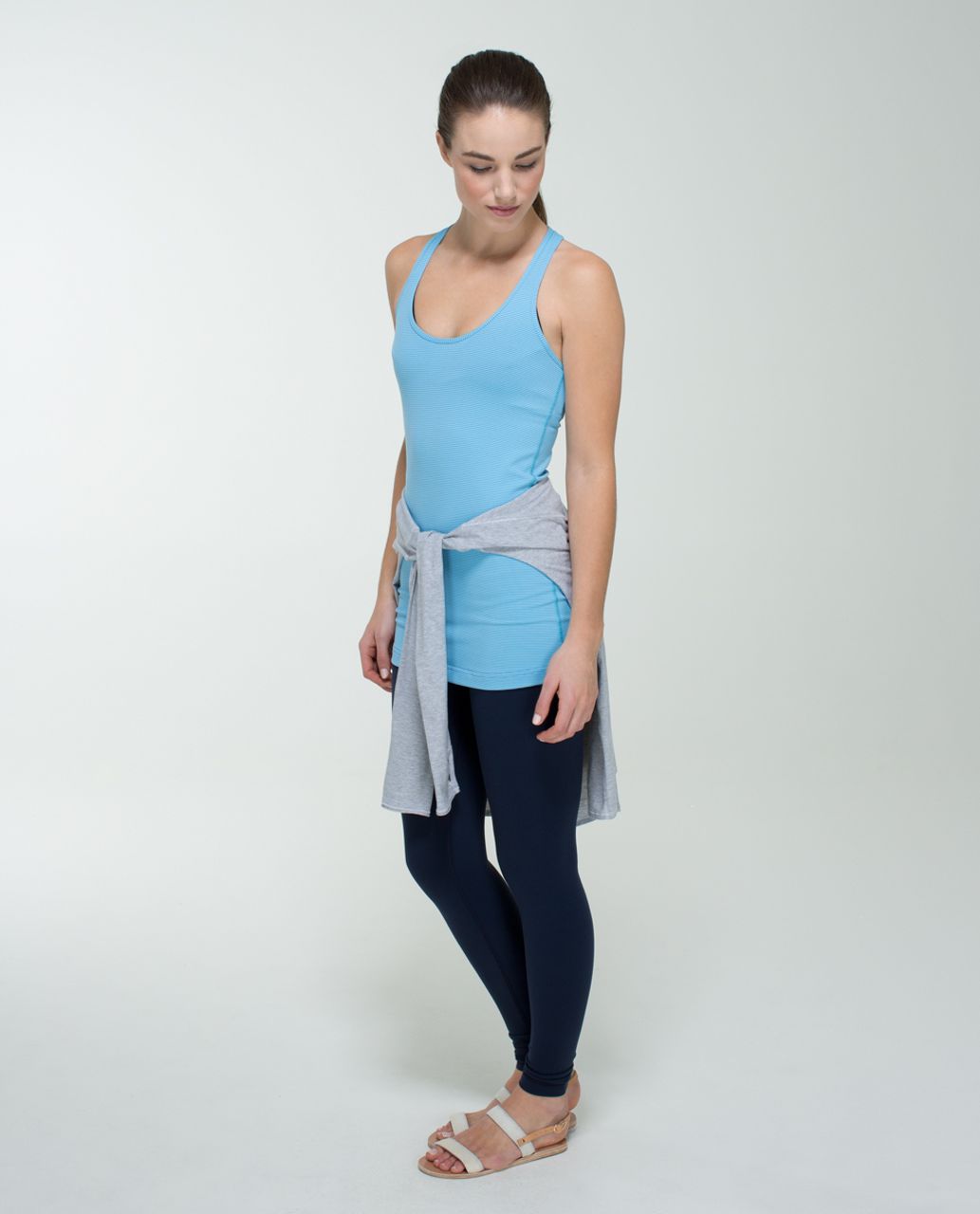 Lululemon Cool Racerback - Tonka Stripe Angel Blue Lullaby