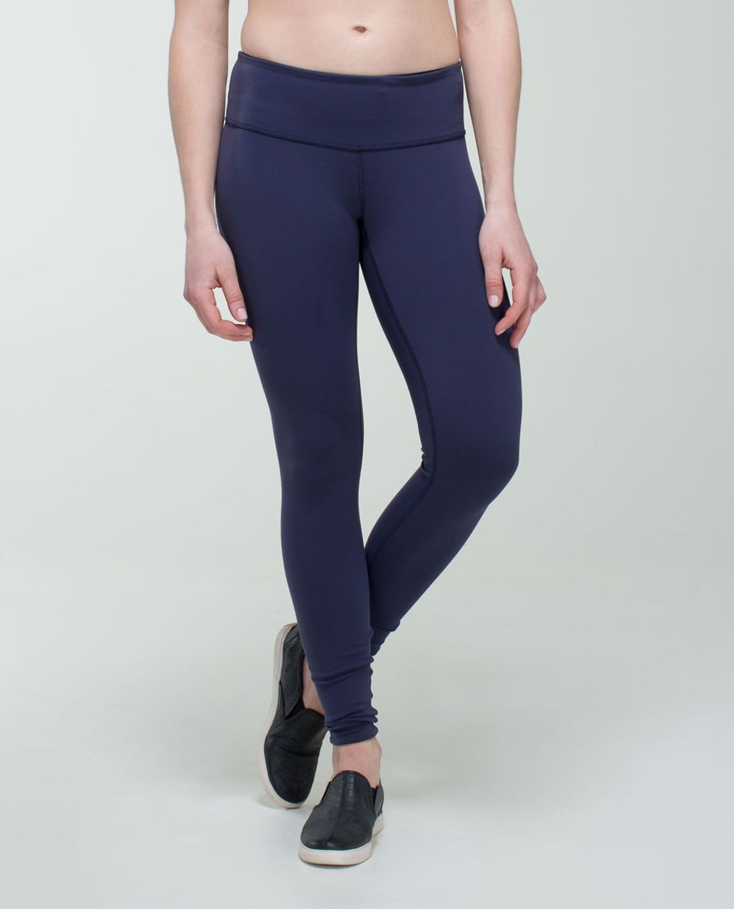 Lululemon Wunder Under Pant (Reversible) - Cadet Blue / Black