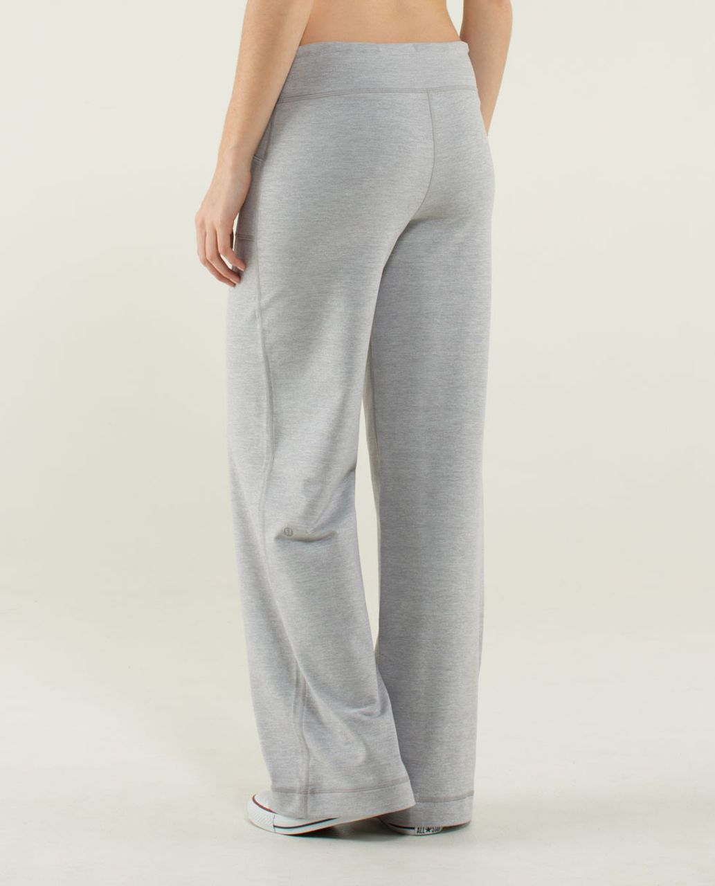 Lululemon Wide Leg Yoga Pants Still Womens 2 High Waist Athletic Gray  Stretch