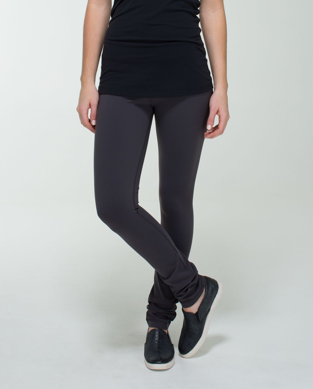 Lululemon Skinny Will Pant size 2 Pique Luon Black NWT High / Low Rise  Legging