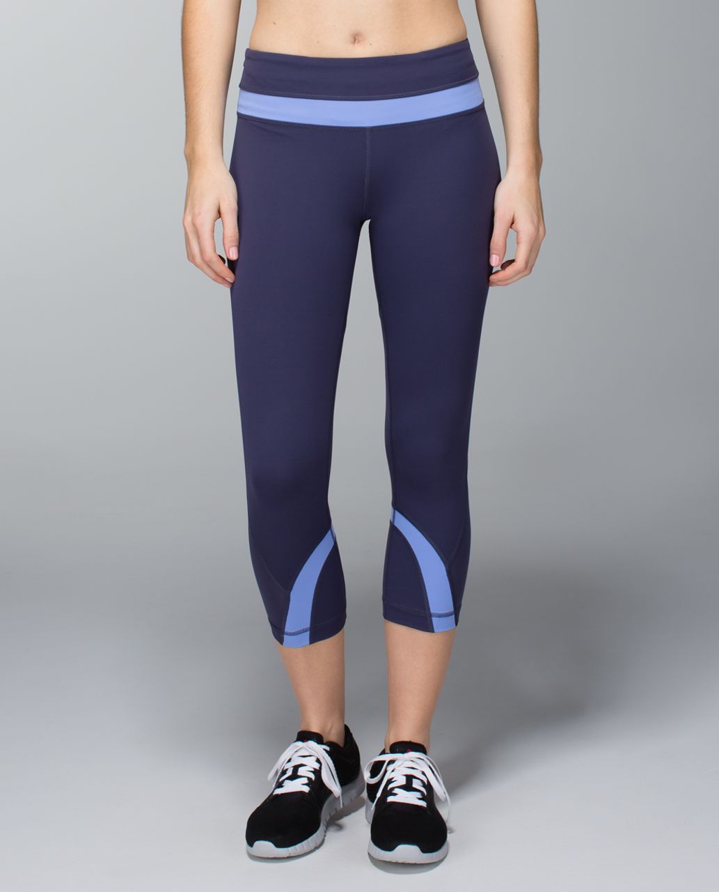 Lululemon Run:  Inspire Crop II - Cadet Blue / Lullaby