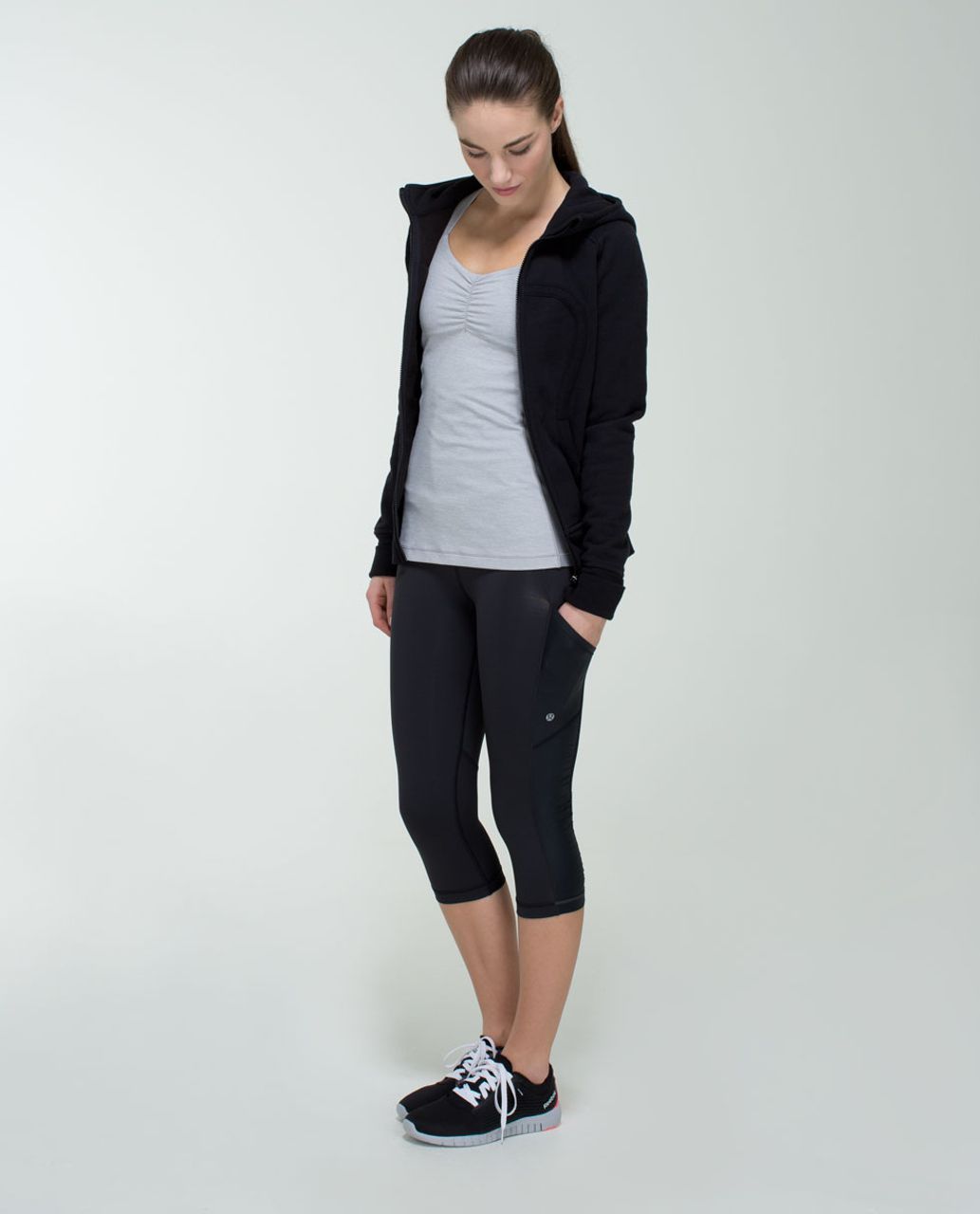 Lululemon Cut The Crop - Wee Stripe Black / Black