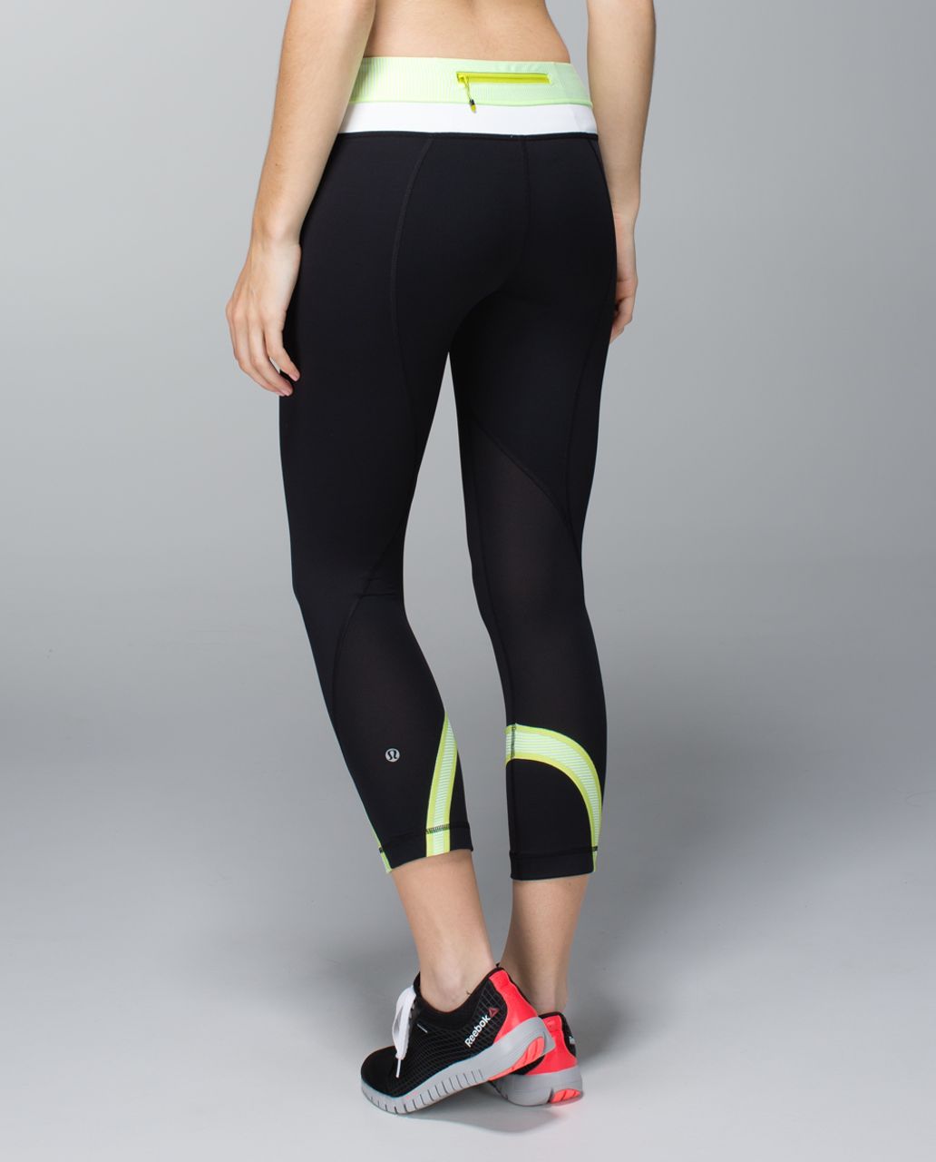 Lululemon Run: Inspire Crop II - Black / Mint Moment - lulu fanatics