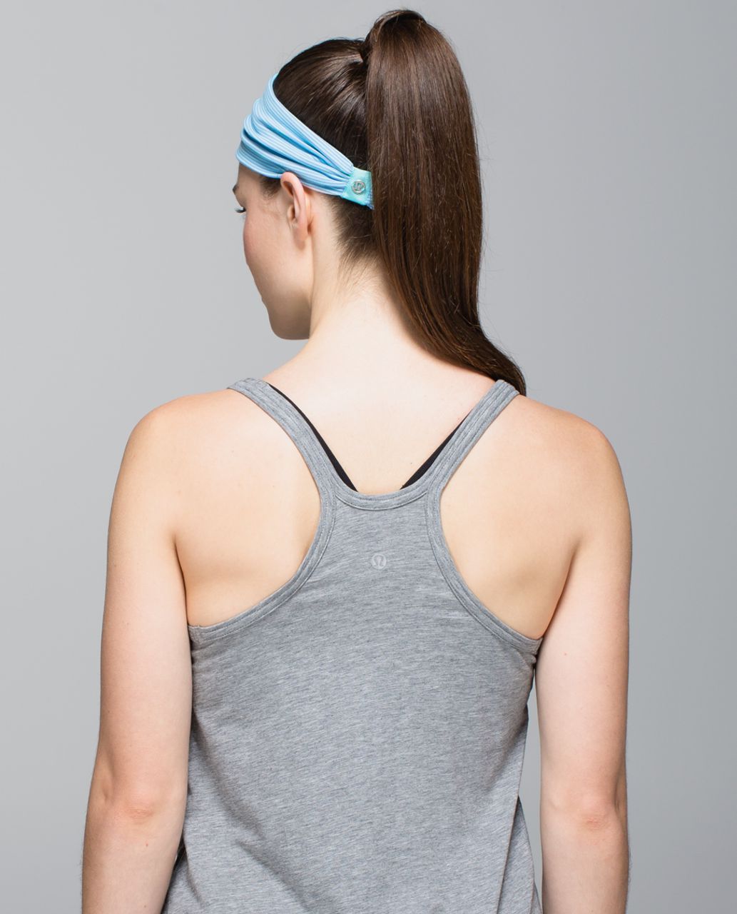 Lululemon Bang Buster Headband *Reversible - Tonka Stripe Angel Blue Lullaby / White