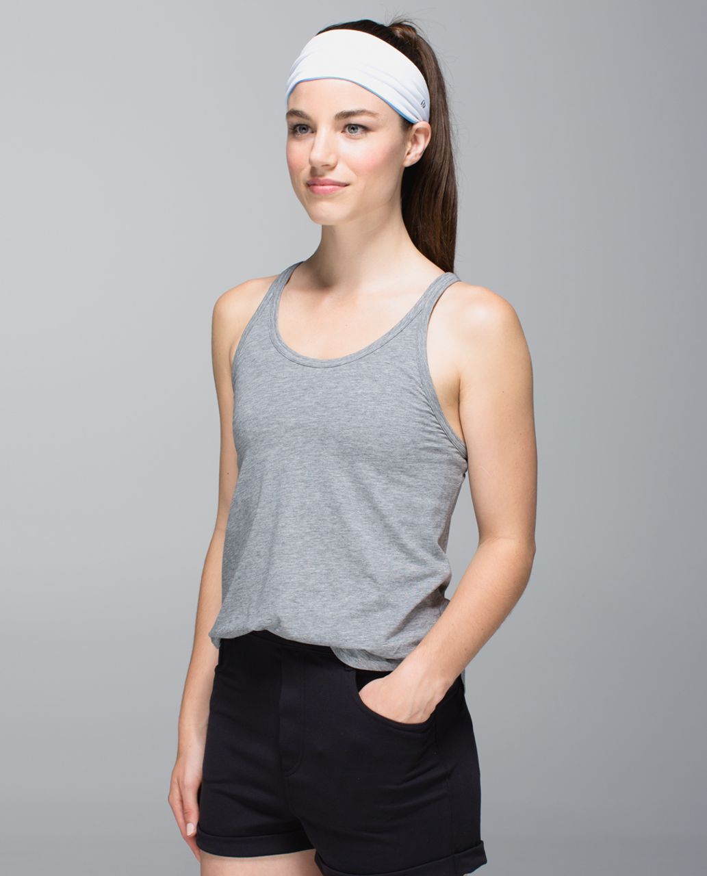 Lululemon Bang Buster Headband *Reversible - Tonka Stripe Angel Blue Lullaby / White