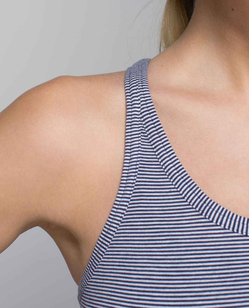 Lululemon Tuck & Flow Tank - Tonka Stripe Cadet Blue White